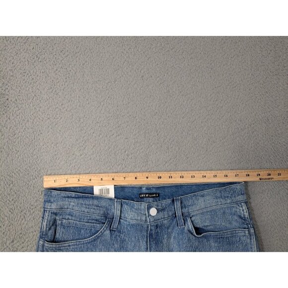 Levis Line 8 Slim Fit Taper Jeans 34x32 (Fits 35x29.5) Blue Acid Cotton Stretch - Picture 11 of 16